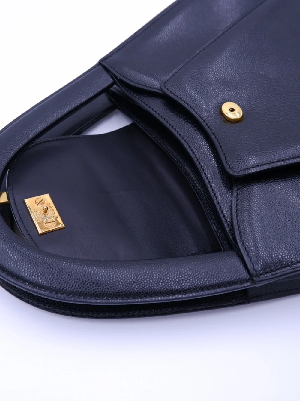 Vintage CARTIER Panthere Black Caviar Top Handle — 1995 - Picture 6 of 15
